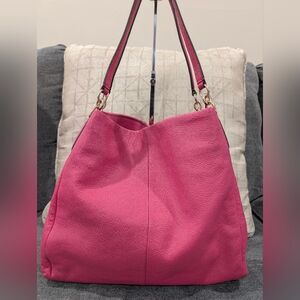 Coach Madison Phoebe Pink Pebbled Leather Shoulder Bag,  EUC, NO CALL OUTS
